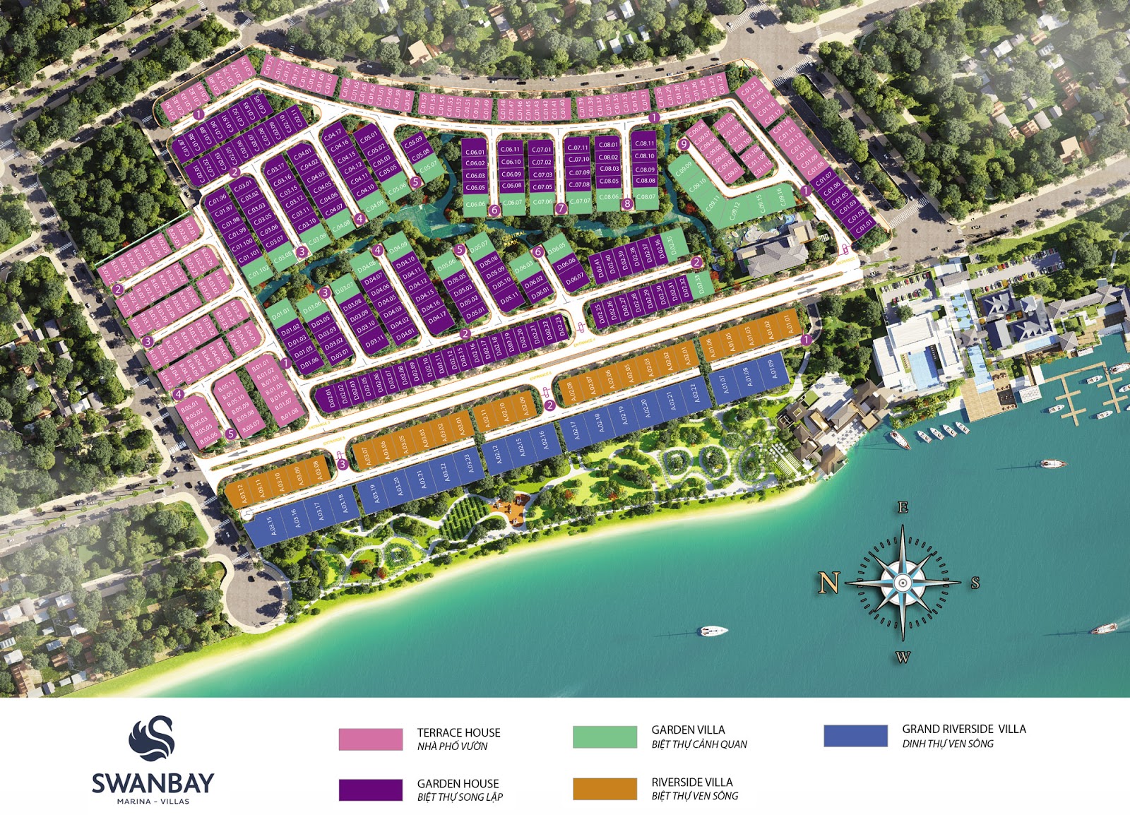 Mặt bằng tầng dự án SWANBAY