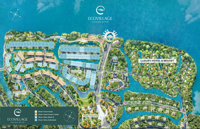 Mặt bằng dự án Eco Village Saigon River
